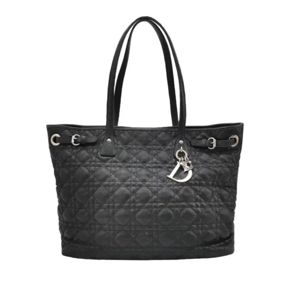 Dior Black Cannage Panarea Medium Tote